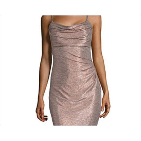 Morgan & CO 12766J homecoming holiday dress Rose gold Size 22w Party Cocktail - Picture 2 of 14